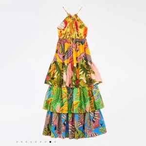 FARM RIO Tiered Maxi Dress XL